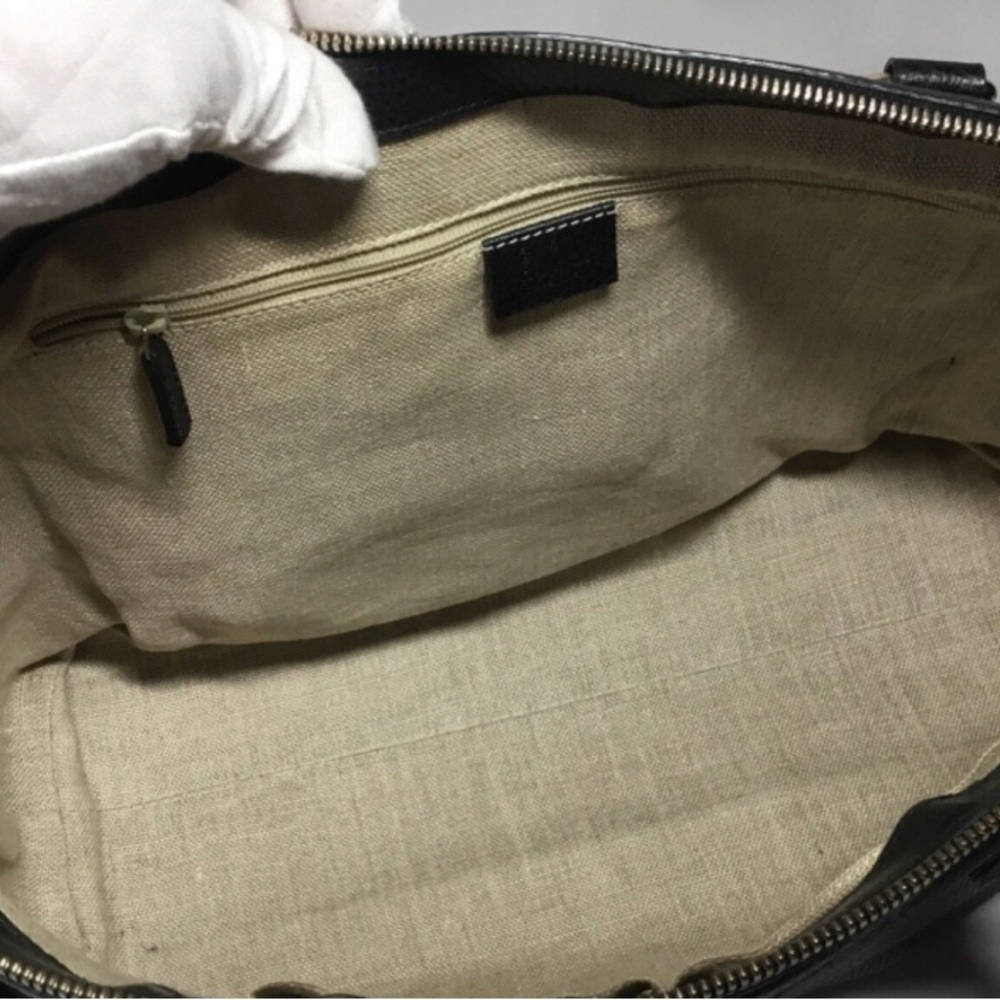 Authentic Gucci Black Leather Convertible Bag with COA - Picture 13 of 15